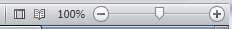 Outlook 2010's Status bar buttons