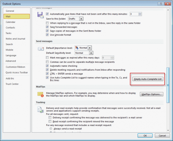 Outlook s Auto Complete Or Nickname Cache NK2 