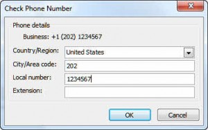 check-phone-numbers Check phone numbers dialog