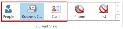 Choose contact view