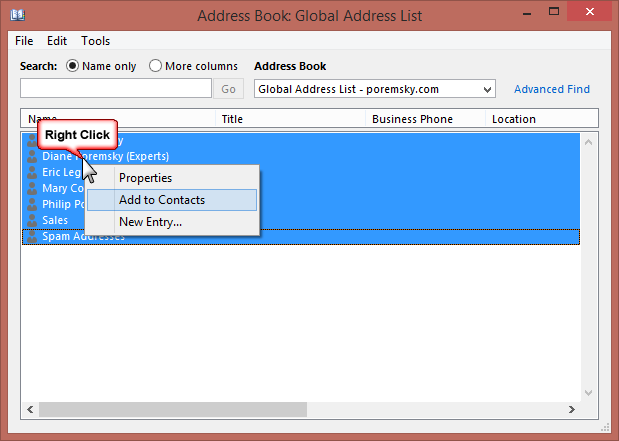 download global address book on outlook for mac 2017