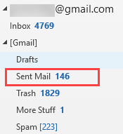 Gmail Sent mail folder