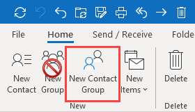 use new contact group