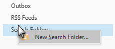 click on new search folder
