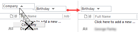 remove fields from group by box