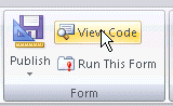click the ViewCode button to open the Script editor