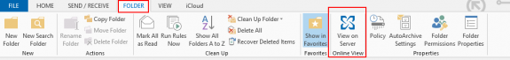 folder tab view on server