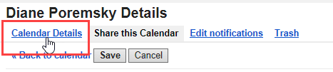 click calendar details