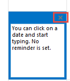 click and begin typing