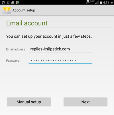 Android Account setup
