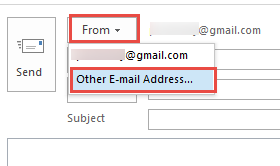 choose other email address