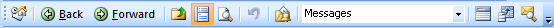forward and back buttons in outlook 2007 and older