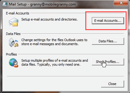 choose email accounts