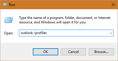 use the /profiles switch to open outlook
