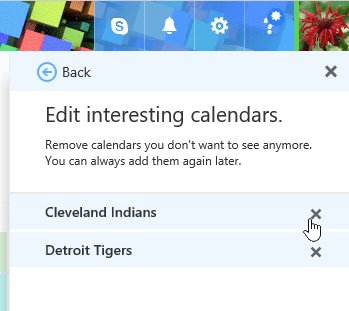 Remove interesting calendars