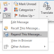 Resend message command