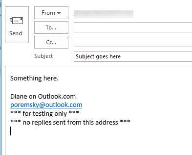 create a new message with a signature