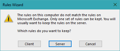 keepo client or server rules dialog