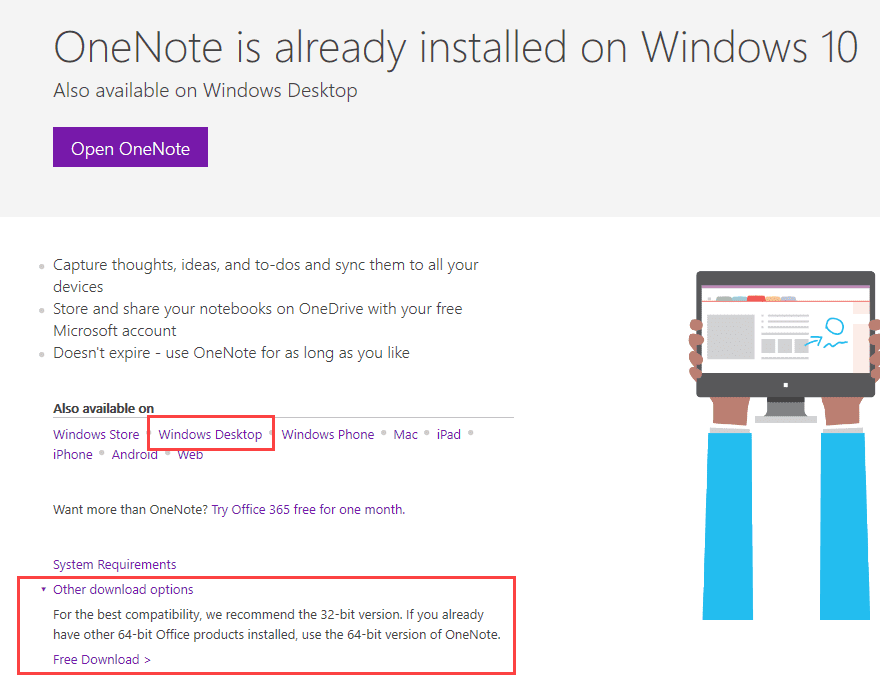 how to update onenote 2016 to 2019