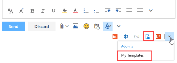 use addins in Outlook on the web