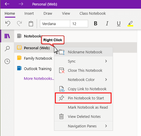 how to use onenote in outlook 365