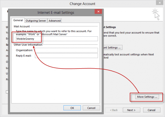 Rename Email Accounts And Data Files In The Folder List