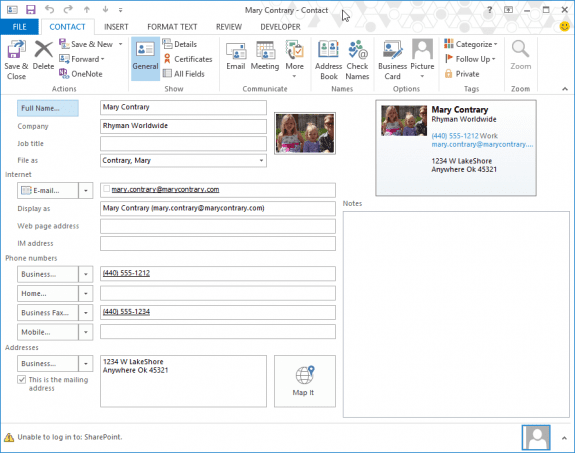 Outlook Contacts Address Book And Autocomplete