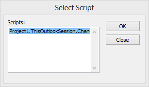 Select the script