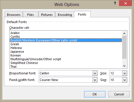 web fonts in outlook 2007 and up