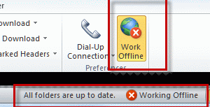 Work offline enabled
