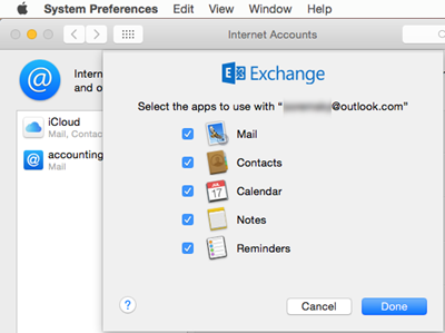 Outlook.com Apple Mail