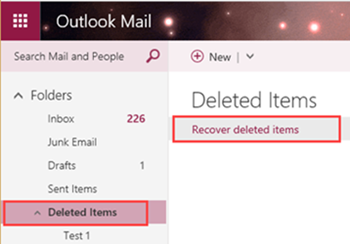 recover deleted new outlook.com